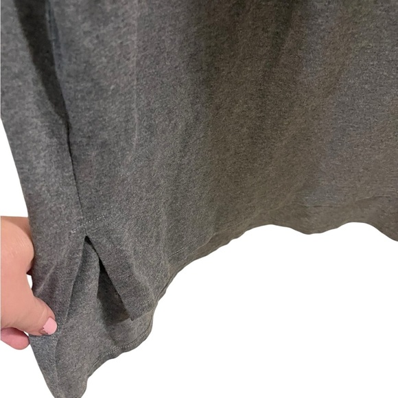 Eileen Fisher jersey cap sleeve dress gray small - Picture 4 of 9